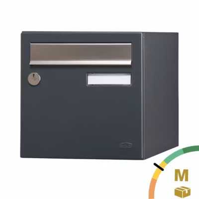 Boite aux lettres Allure 1 porte gris anthracite 7016M
