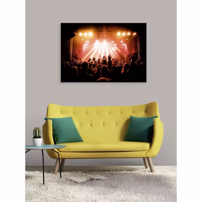 Tableau verre acrylique Concert 130 x 90 cm – Décoration murale photo pour la maison