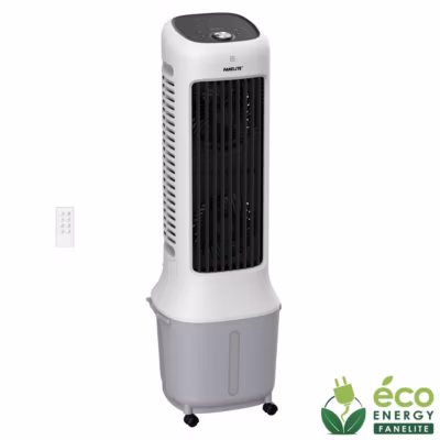 Fanelite – Rafraichisseur d&rsquo;air DF-AF1302DF – Moteur DC 38W – Hauteur 94 cm – Sur roulettes – Silencieux