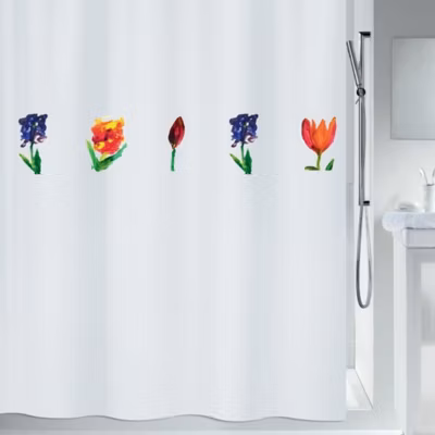 Rideau de douche Polyester MANO 180x180cm Multicolor Spirella