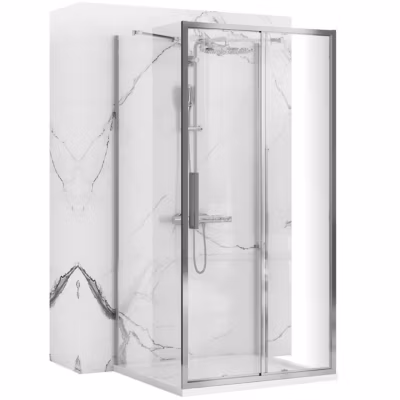 Cabine De Douche D&rsquo;Angle Rea Rapid Slide Chrome 150X100