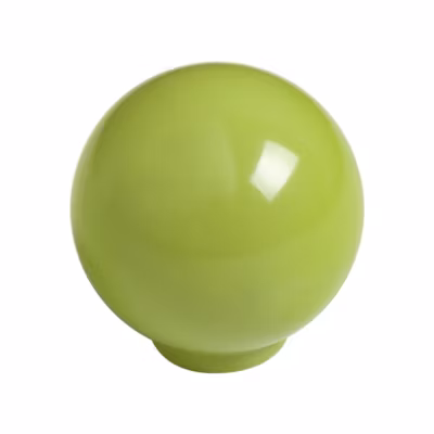 Bouton de meuble boule abs diamètre   29 mm vert pistache brillant lot de 50 piéces