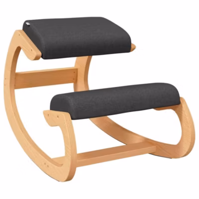 Chaise de bureau vidaxl H. 55 cm non pliable en bois interieur noir