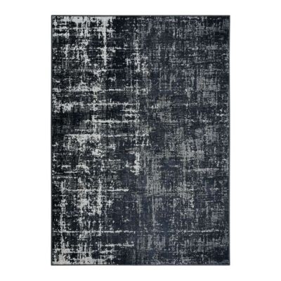 Tapis effet patiné vintage gris/noir 120×170