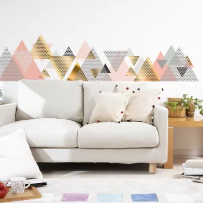Stickers muraux – Décoration chambre salon – Autocollant Sticker mural géant montagnes scandinaves OURAL – 70X115cm