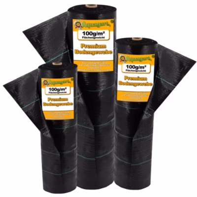 224 m² tissu de sol, film anti-mauvaises herbes, 100 g, 1,65 m Aquagart