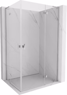 Mexen Mist-H L Duo cabine de douche pivotante droite 90 x 95 cm, transparent, chrome – 8A5L-090L-095P-01-00