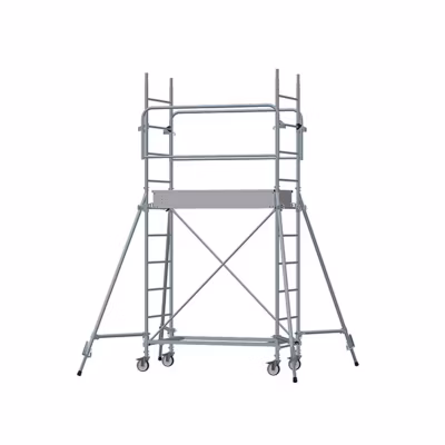 Echafaudage roulant acier – Hauteur de plateforme : 1.70m – Hauteur de travail max. : 3.70m – 8115012