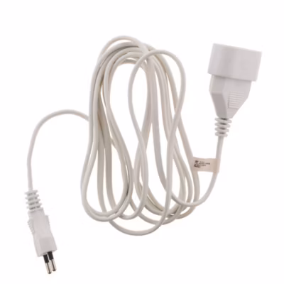 Rallonge 2m – HO3VVH2F 2×0,75mm² 6A – blanc – Zenitech