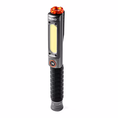 Lampe de Poche Pro+ NEBO – LED COB Rechargeable – 600 Lumens – Aluminium Noir – IP67