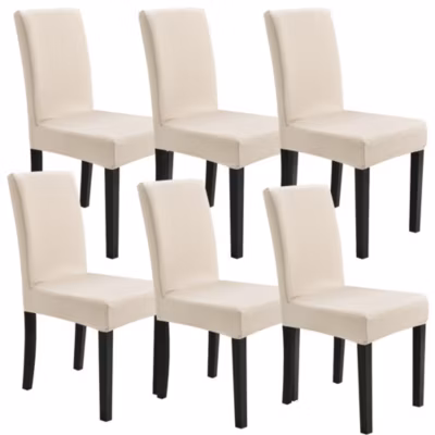 Set de 6 housses de chaise protecteur élastique sable neu.haus