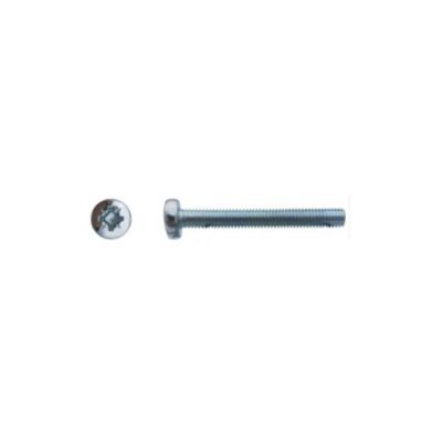500 Vis Métaux Tête Cylindrique Pozidriv 3 x 20 mm – DIN 7985 – Zingué blanc – D-Work