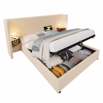 Table basse 50×50,5H cm et 60x36x43,5H cm, ensemble 2 pieces empilable avec plateau MDF blanc