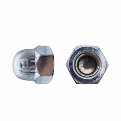 50 Ecrous Borgnes M14 mm – DIN 1587 – Zingué blanc – D-Work