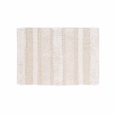 Tapis rectangle fantaisie (60×90 cm – Naturel)