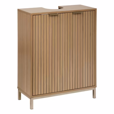 Meuble bas Tasso sous lavabo effet bois naturel – Beige- 5five