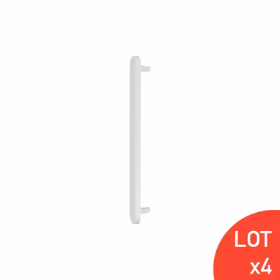 Plaque aveugle et anti-vol – Aluminium – Blanc RAL9016 – Lot de 4