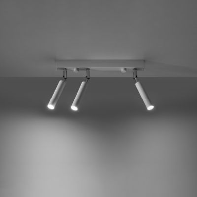 Plafonnier en aluminium 3 ampoules 3000K – 35x3x20cm Sollux