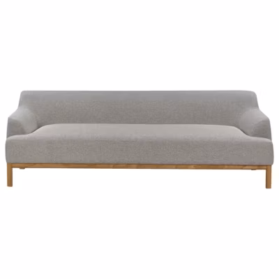 Canapé 3 places SOSJO Tissu Gris clair
