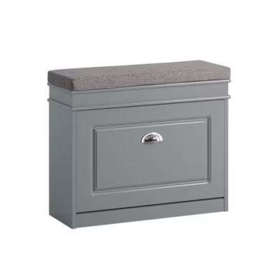 Banc à Chaussures avec Assise Coussin Rembourré et Abattant, FSR82-K-HG, SoBuy