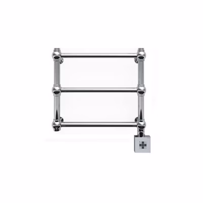 Sèche-serviette électrique chromé – (HxL) 430x504mm – 100 Watts – 120 Watt – RET430-504E8CRO