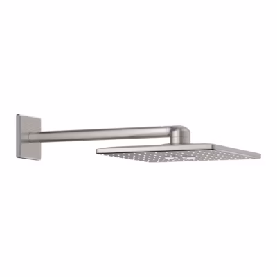 Grohe Rainshower Smartactive 310 Cube Set douche de tête 2 jets et bras 430mm, Supersteel (26479DC0)