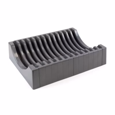 Emuca Kit de rangement pour assiettes, 13 assiettes maximum, Plastique, Gris antracite