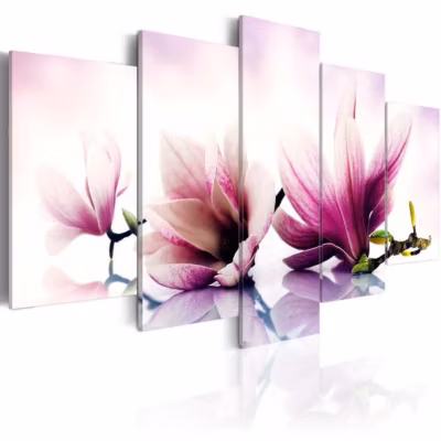 Tableau Fleurs Fleurs roses- magnolias 100×50 cm