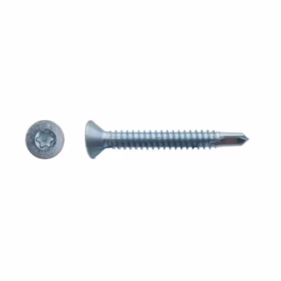 500 Vis Autoperceuses Tête Fraisée Torx 4.2 x 38 mm – Zingué blanc – D-Work