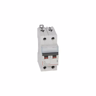 407776 Disjoncteur Bipolaire 1a – 2p Courbe C – 6/10ka – à Vis – Legrand Dx3