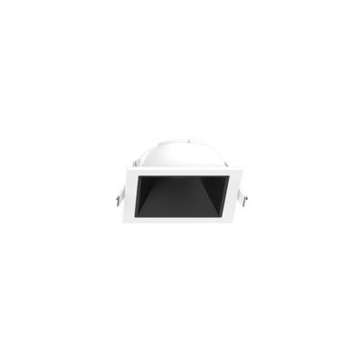 Collerette Basse Luminance IP20 82mmx82mm Blanc/Noir – perçage 68mmx68mm