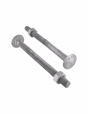 Boulon (vendu avec Ecrou) TRCC JAPY tête ronde collet carré M12X360 Filetée sur 100 Classe 6.8 Forte tenue – 1 pièce