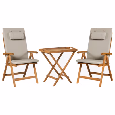 Ensemble bistrot JAVA PREMIUIM Acacia Taupe