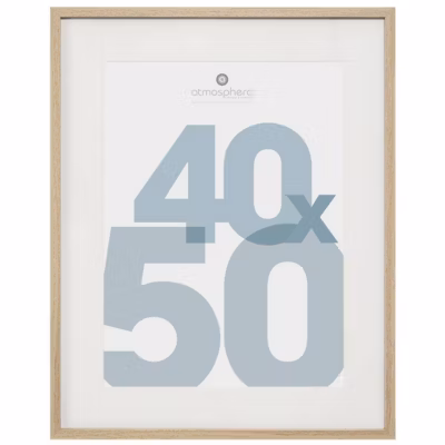 Cadre photo Manu – bois et verre – 40×50 cm – Atmosphera
