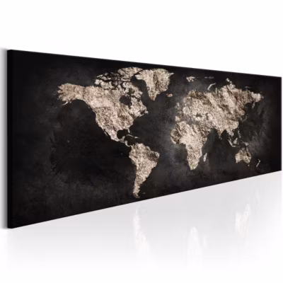 Tableau Cartes du monde World Full of Secrets 120×40 cm