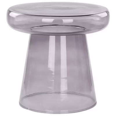 Table d&rsquo;appoint CALDERA Verre Gris