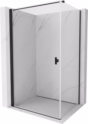 Mexen Mist-B cabine de douche à charnière 100 x 95 cm, transparent, noir – 8A2T-100-095-70-00