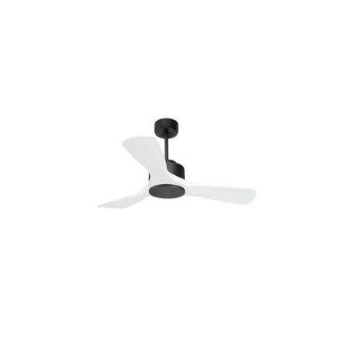 Modulo de KlassFan – Super destratificateur et ventilateur DC 106 cm Gris basalte pales bois blanc sans Lumière  15 à 20 m²