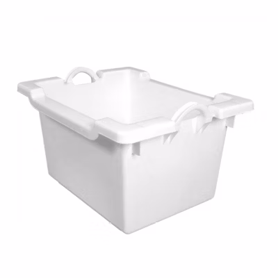 Bac comporte empilable emboîtable 60 L – blanc