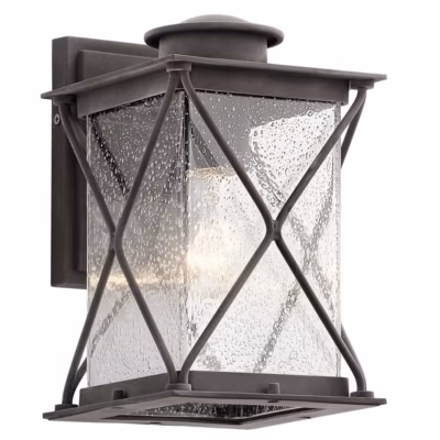 Elstead Argyle – Petite lanterne murale extérieure à 1 ampoule en zinc IP44, E27