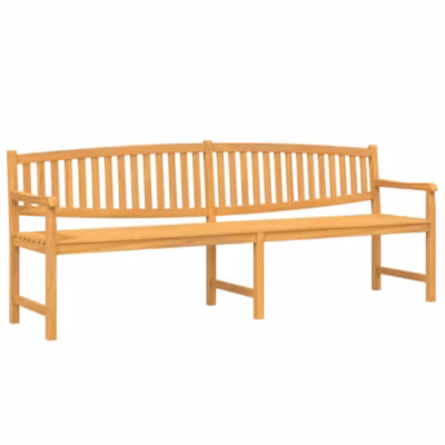 vidaXL Banc de jardin 228×59,5×90 cm bois de teck solide 364411