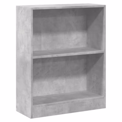 Bibliothèque Gris béton 60x24x76 cm Bois d&rsquo;ingénierie vidaXL
