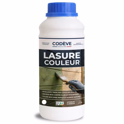 Lasure Bois Couleur – 1 L   – Codeve Bois – Noir