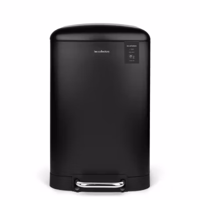 Poubelle à pédale 20L, black edition – 505