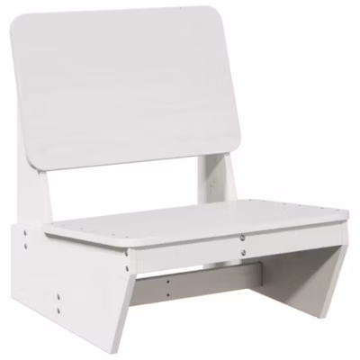 Chaise de jardin blanc 60x64x70,5 cm bois de pin massif vidaXL