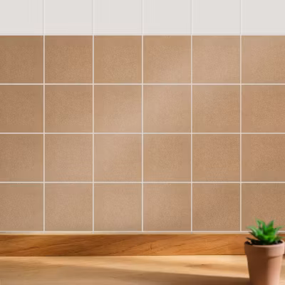 Sticker Mural Carrelage Wallfluent 10×10 cm Texture effet sable Cuisine Salle de Bain 24 pcs