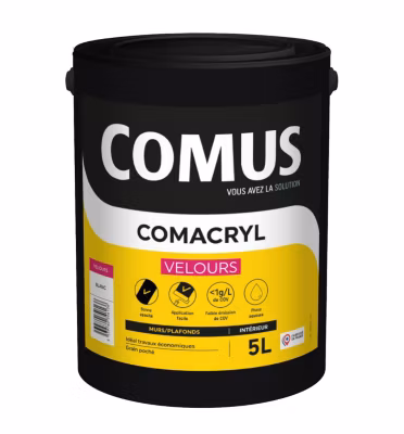COMACRYL VELOURS 5L – Peinture de finition velours – COMUS