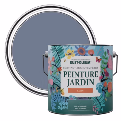 Peinture Bleue pour Jardin et terrasse, Finition Satinée – RUST-OLEUM – Hush 2,5 L