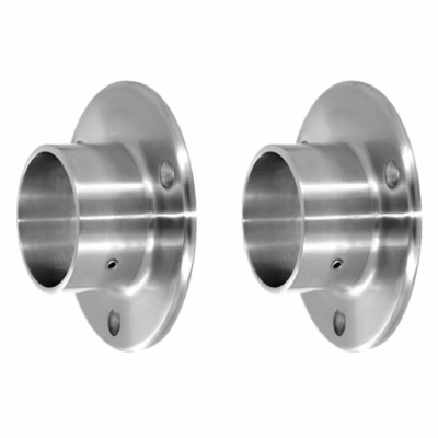 2 x Embase murale pour tube diam. 42,4 mm – Inox 304