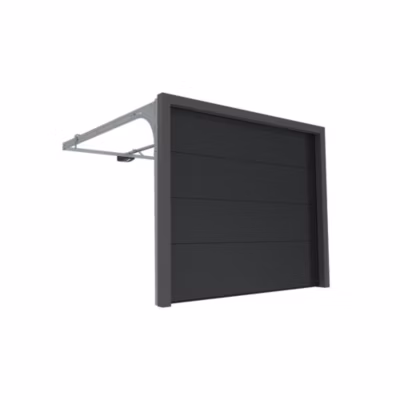Porte Sectionnelle Manuelle StandardLine Linteau 100mm Lisse Gris Ral 7016 L2500xH2375 4M